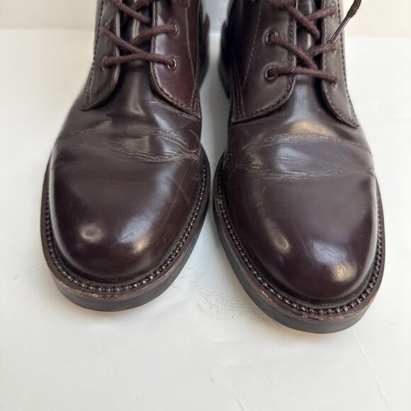 Coach Womens Edison Leather Boots Chestnut Brown sz 9.5 B Side Zipper VG Used - Picture 7 of 14